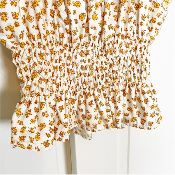 Faithfull the Brand Floral Tank Top in White and Yellow - Picture 7 of 9